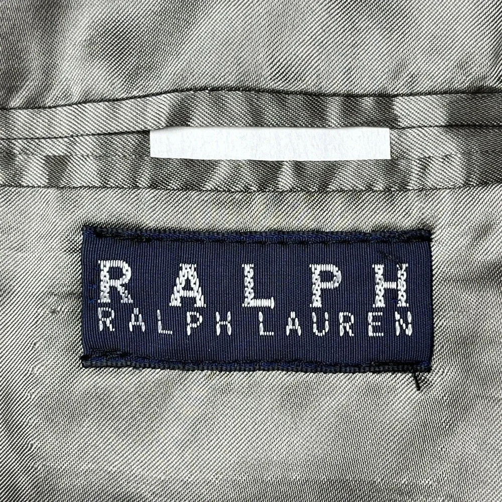 Ralph Lauren Size 42 R Sport Coat Blazer 100% Virgin Wool 2 Button Gray NEW FLAW